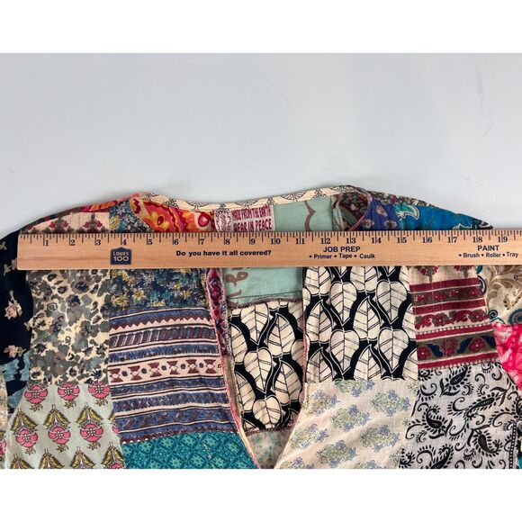 Gypsy Made From The Earth Women's Boho Patchwork Long Sleeve Top Size M - Picture 5 of 11